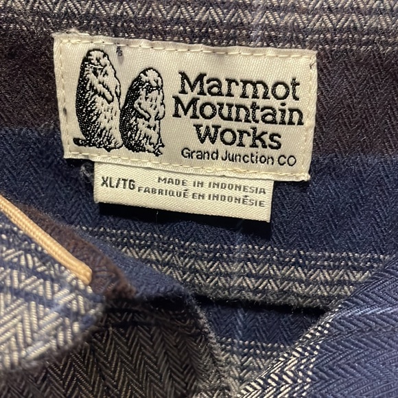COPY - Marmot Ridgefield Hvywt Flannel Size XL Shirt, NWOT - Picture 3 of 16